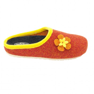HELMUT TRUNTE special numbers Shoes arancione lana cotta heel 1 cm