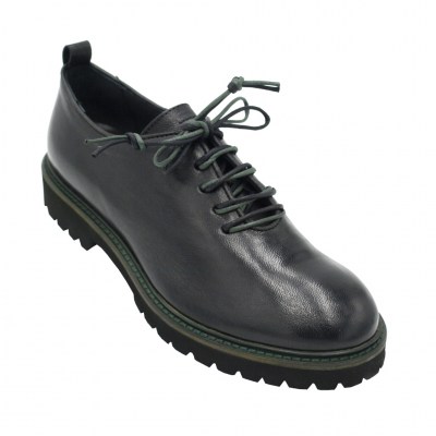 Angela Calzature standard numbers Shoes black leather heel 1 cm