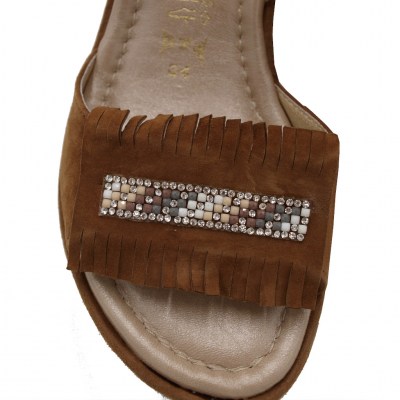 Angela Calzature Numeri Speciali sandali in camoscio colore marrone tacco alto 8-11 cm   Numeri 33/34/42/43 Donna numeri speciali    