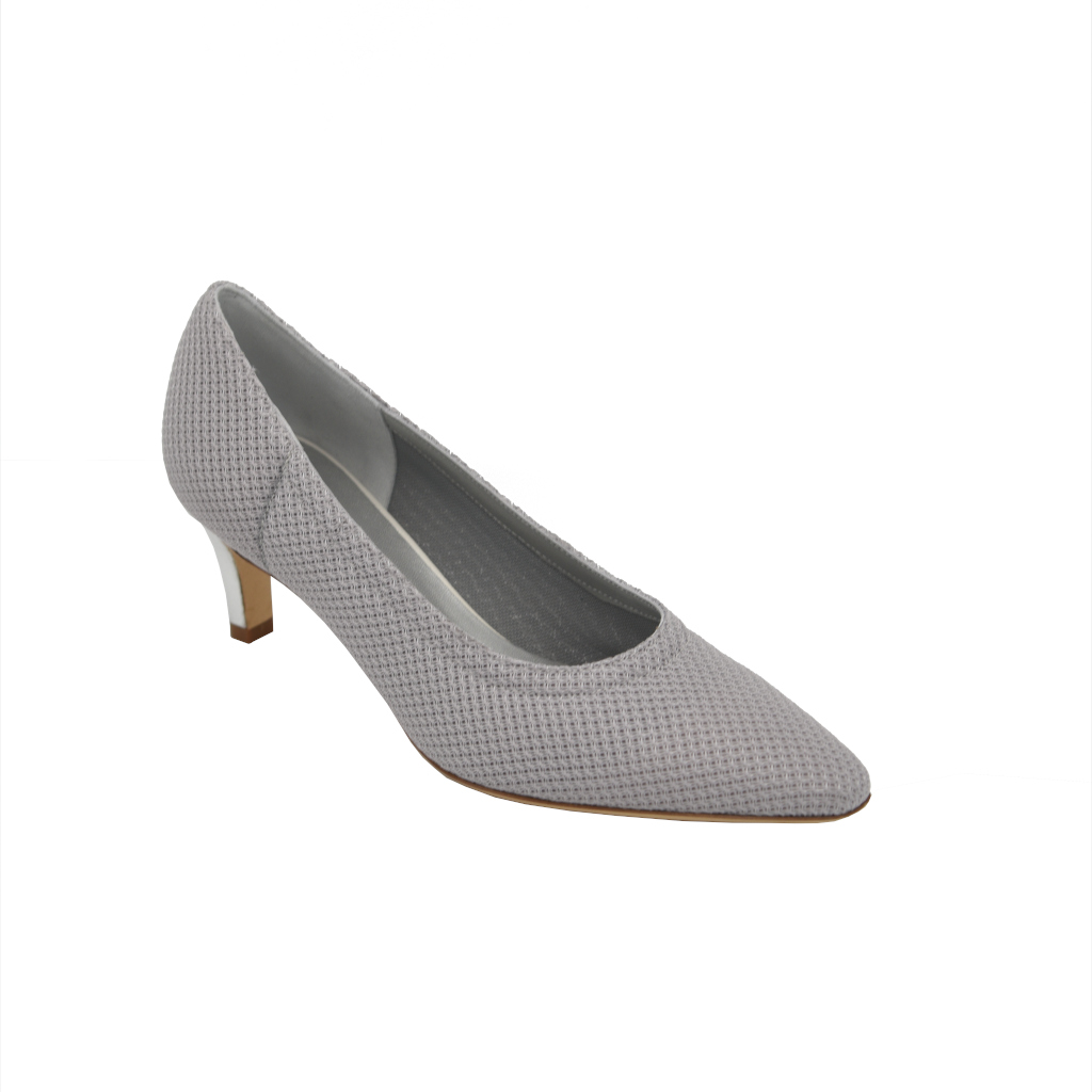 Angela Calzature Sposa e Cerimonia standard numbers Shoes Grey Fabric heel 5 cm