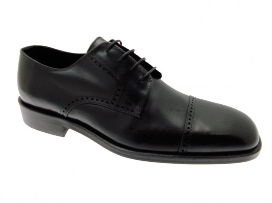 Black Rain D001  scarpa uomo classica nero lacci punta tagliata