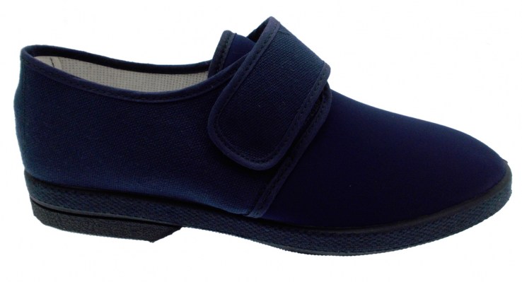 Davema 059 pantofola  cotone elasticizzato blu fisioterapia