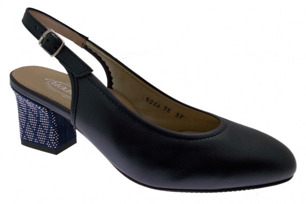 Loren 5234 scarpa sandalo decoltè  blue metal