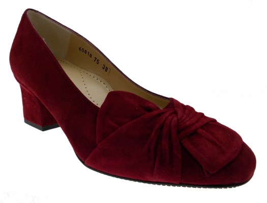 Loren 60818  decolté  bordeaux con rouge ortopedica predisposta plantare