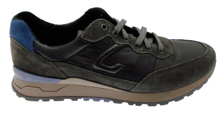 LOREN G0318 grigio  piombo sneaker scarpa uomo plantare ortopedica