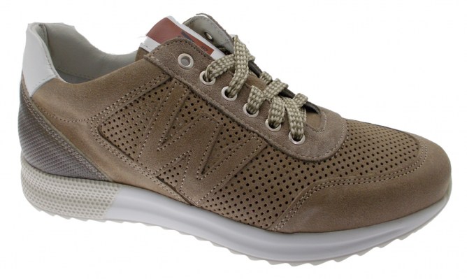 Melluso Walk Techno Sneaker Uomo Camoscio taupe U16201