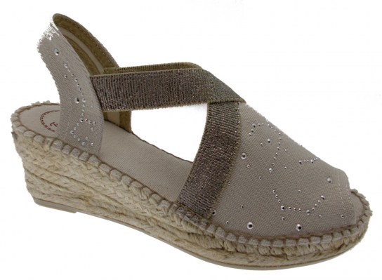 Toni Pons BREDA -TR sandalo donna corda beige  espadrillas campesina