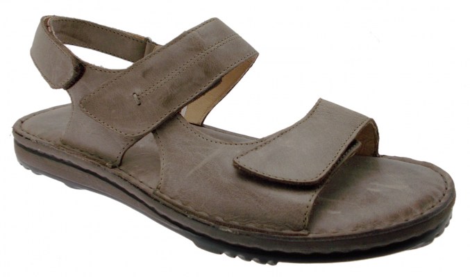 50254 brown sandal adjustable memory footbed