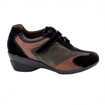 Melluso sneakers in camoscio colore marrone tacco basso 1-4 cm   nr.34 numeri speciali    
