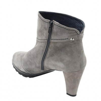 Angela Calzature Numeri Speciali stivaletti in camoscio colore grigio tacco medio 4-7 cm   nr 41, 43 numeri speciali    