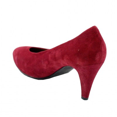 Angela Calzature Numeri Speciali special numbers Shoes bordeaux chamois heel 7 cm