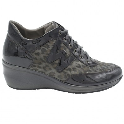 MELLUSO sneakers in vernice colore grigio tacco medio 4-7 cm   nr 41 numeri speciali    
