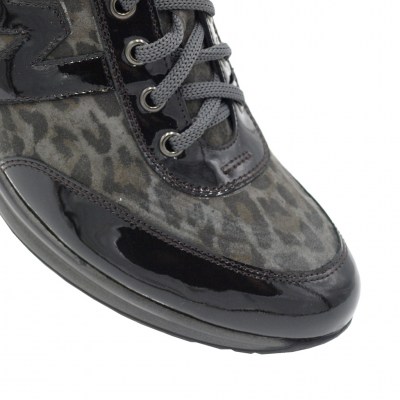 MELLUSO sneakers in vernice colore grigio tacco medio 4-7 cm   nr 41 numeri speciali    