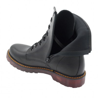Angela Calzature standard numbers Shoes black leather heel 1 cm