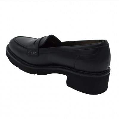 Confort standard numbers Shoes black leather heel 2 cm