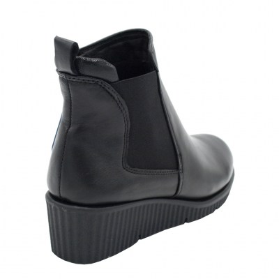 SUSIMODA standard numbers Shoes black leather heel 3 cm
