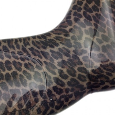 RUBBER BOOT with leopard animalier pattern