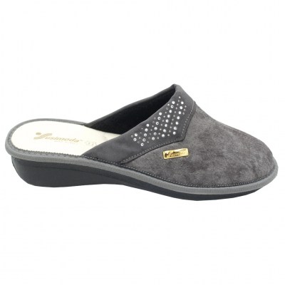 SUSIMODA pantofole ciabatte in tessuto colore grigio tacco basso 1-4 cm   n.42 numeri speciali    