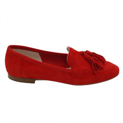 Angela Calzature  Shoes Red chamois heel 1 cm