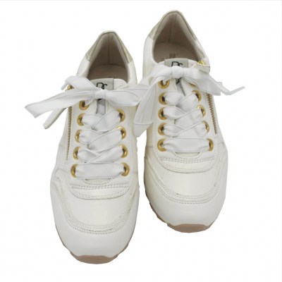 DL LUSSIL SPORT  Shoes Beige leather heel 1 cm