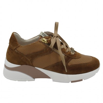 DL LUSSIL SPORT sneakers in pelle colore marrone tacco basso 1-4 cm   fino al n.42     