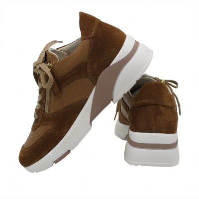 DL LUSSIL SPORT sneakers in pelle colore marrone tacco basso 1-4 cm   fino al n.42     