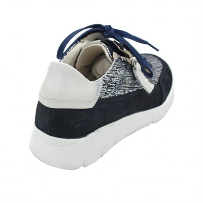 DL LUSSIL SPORT  Shoes Blue chamois heel 2 cm
