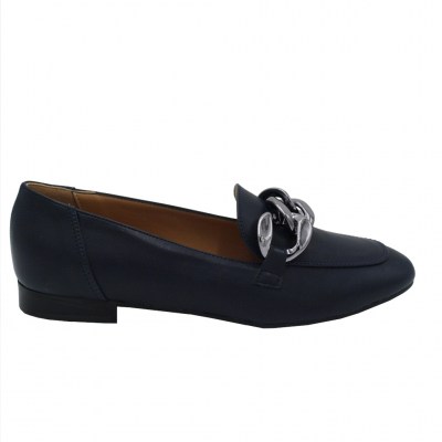 Angela Calzature  Shoes Blue ecopelle heel 2 cm