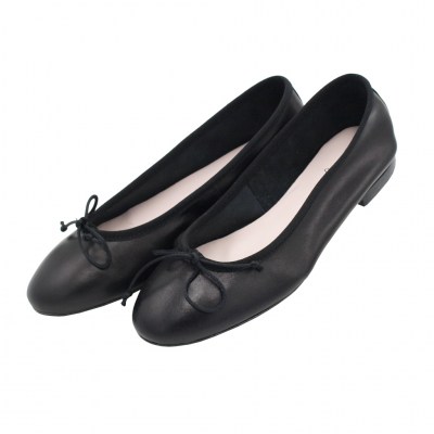 Angela Calzature  Shoes black leather heel 1 cm