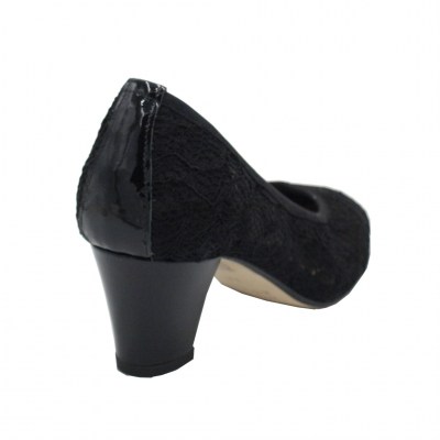Angela Calzature  Shoes black pizzo heel 5 cm