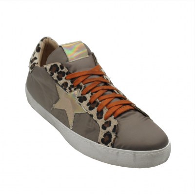 Angela Calzature Numeri Speciali sneakers in tessuto colore beige tacco piatto fino a 1 cm   Numeri 41,42,43,44,45,DONNA     