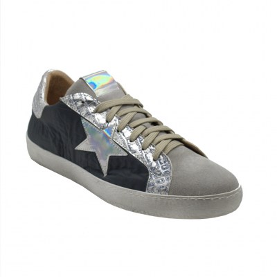 Angela Calzature Numeri Speciali sneakers in tessuto colore blu tacco piatto fino a 1 cm   Numeri 41,42,43,44,45,DONNA     