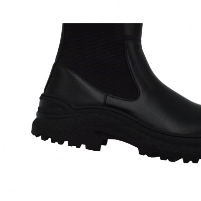 FRAU  Shoes black leather heel 3 cm