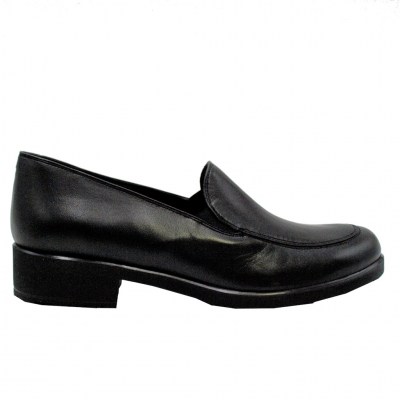 Melluso  Shoes black leather heel 3 cm