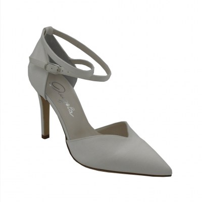 Angela Calzature Sposa e Cerimonia  Shoes White satin heel 9 cm