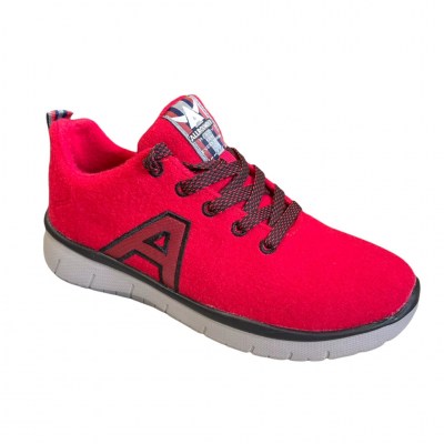 Mephisto Allrounder LA VIVA sneaker lana merino rossa scarpa da ginnastica