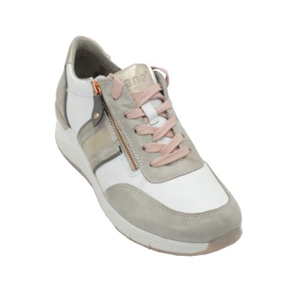 JANA sneakers in pelle colore bianco tacco basso 1-4 cm   numeri Donna 42,43,44,45 numeri speciali    