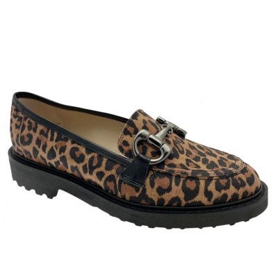 ANGELA CALZATURE mocassino scarpa donna stampa animalier made in  Italy