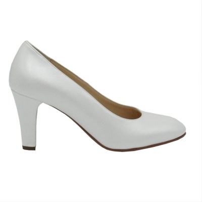 Angela Calzature Sposa e Cerimonia  Shoes avorio leather heel 6 cm