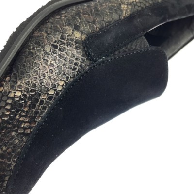 Calzaturificio LOREN O5817  scarpa donna accollata elasticizzata lycra soletta estraibile