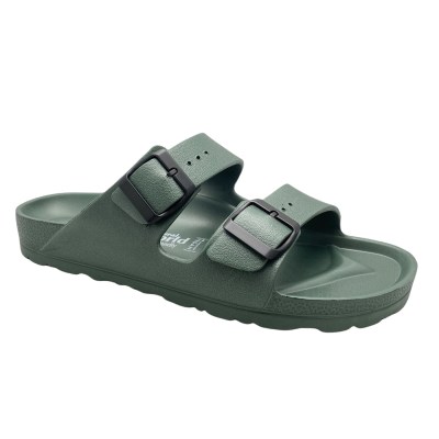 NATURAL WORLD ECO 7051 ciabatta sandalo sabot Arizona Eva verde Kaki