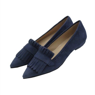 Angela Calzature  Shoes Blue chamois heel 1 cm