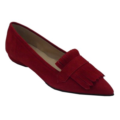 Angela Calzature  Shoes Red chamois heel 1 cm