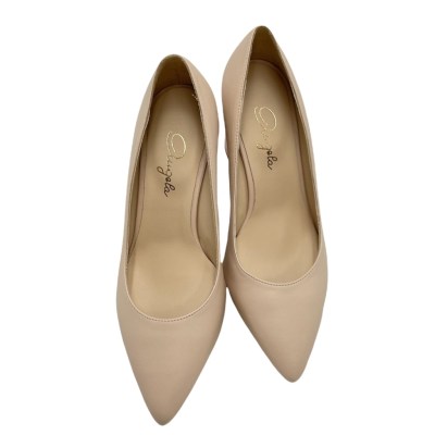 Angela Calzature special numbers Shoes Beige cuoio naturale heel 7 cm