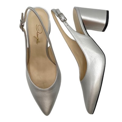 Angela Calzature special numbers Shoes Silver cuoio naturale heel 7 cm