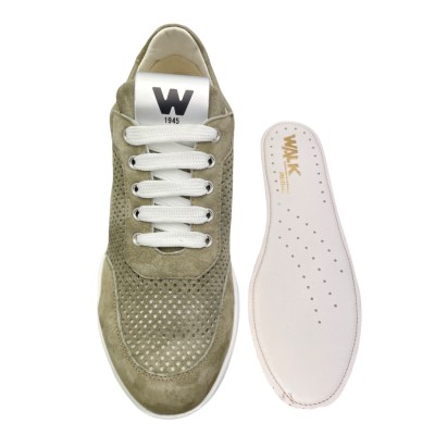 MELLUSO WALK R2032 CLARA sneaker scarpa per donna sportiva verde traforata soletta estraibile