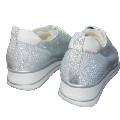 MELLUSO WALK sneaker scarpa per donna sportiva argento 42 44