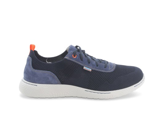 Sneakers in tessuto blu u41021