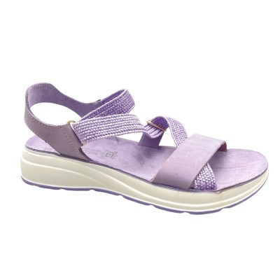 FANTASY SANDALS ALICE sandali per donna comodi e sportivi elasticizzati flexsole lilla glicine