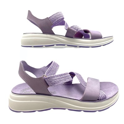 FANTASY SANDALS ALICE sandali per donna comodi e sportivi elasticizzati flexsole lilla glicine